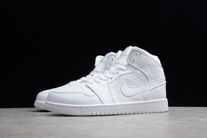 air jordan 1 mid triple white 554724-109