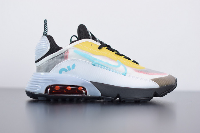 nike air max 2090 white speed yellow bleached aqua ct1091-100