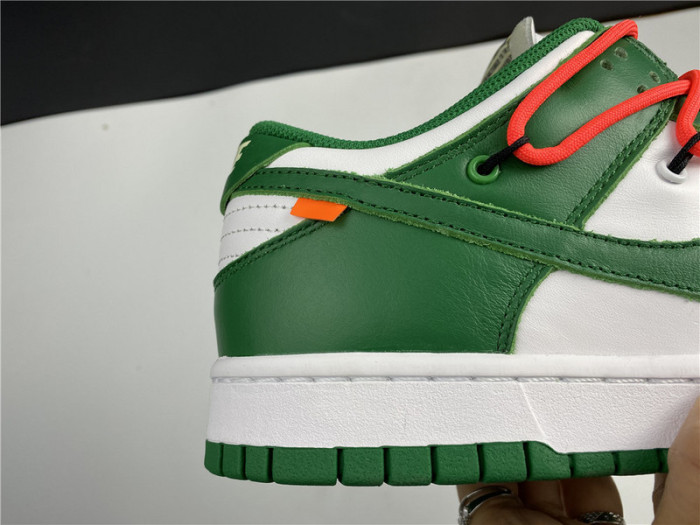 nike dunk low off-white pine green ct0856-100