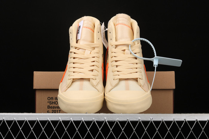 nike blazer mid off-white all hallow
