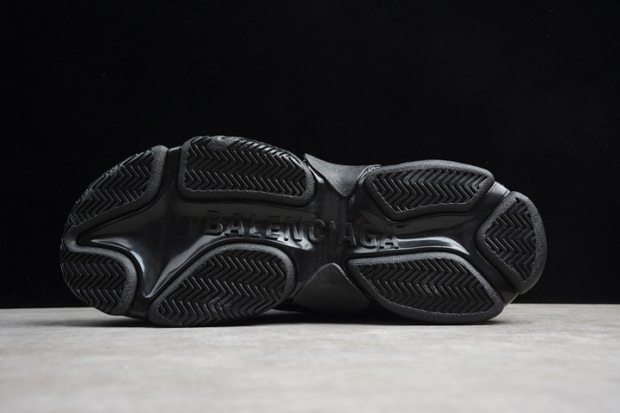 balcia triple s sneaker black clear sole