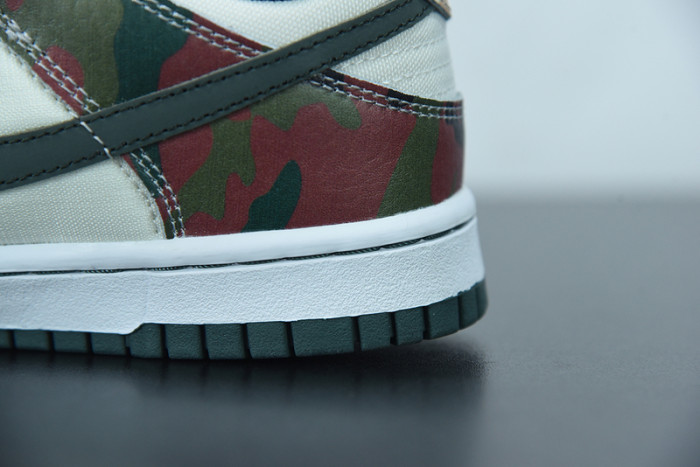 nike dunk low sail multi camo dh0957-100