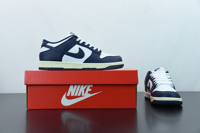 nike dunk low vintage navy dd1503-115