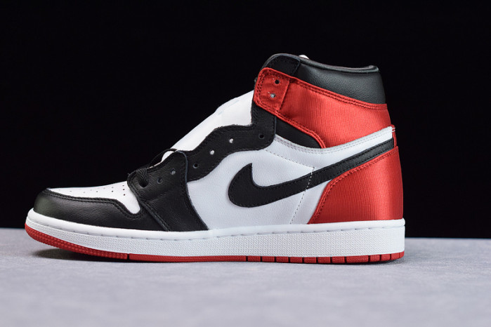 air jordan 1 retro high satin black toe cd0461-016
