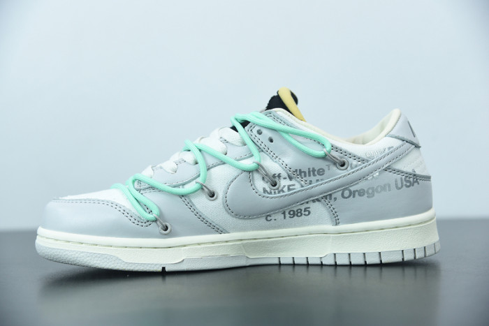 off-white x nike sb dunk low 04 of 50 ow white grey green dm1602-114