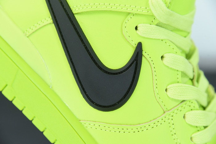 ambush x nike dunk high “flash lime” cu7544-300