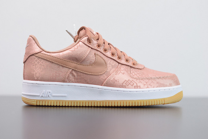 nike air force 1 low clot rose gold silk cj5290-600