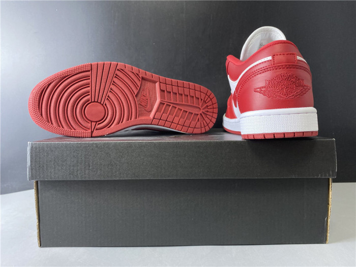 air jordan 1 low gym red white 553558-611