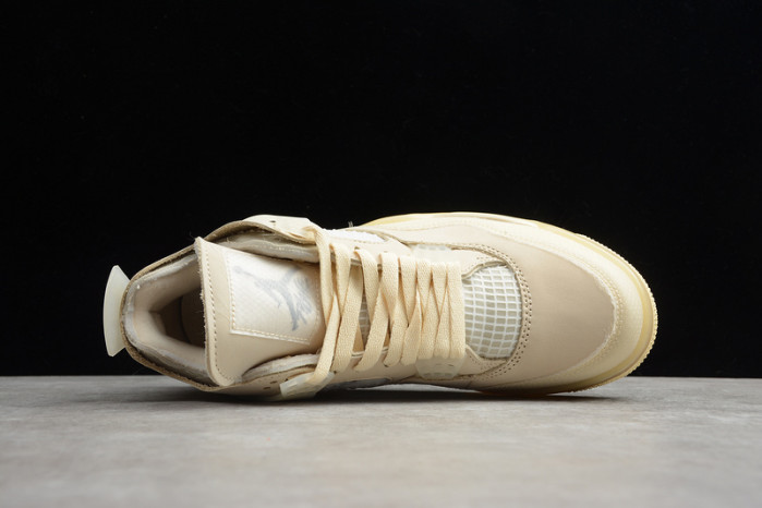 air jordan 4 x off-white cream/sail aq9129-002