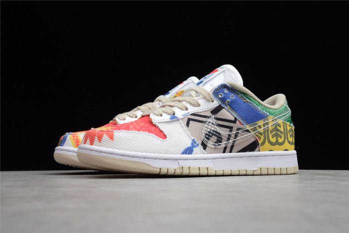 nike dunk low city market da6125-900