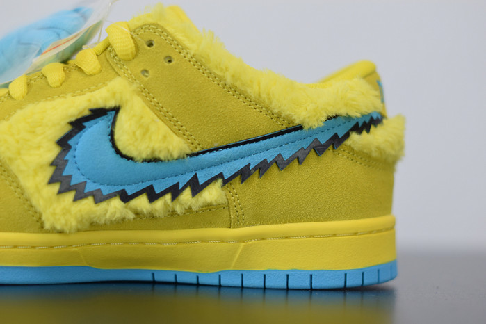 nike sb dunk low "grateful dead - yellow bear" cj5378-700