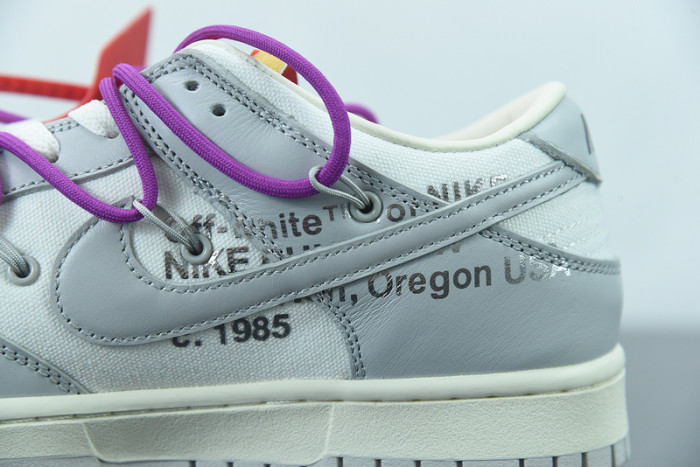 off-white x nike sb dunk low “45 of 50” ow dm1602-101