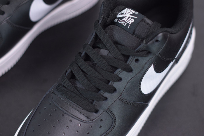 nike air force 1 black cut-out swoosh cz7377-100