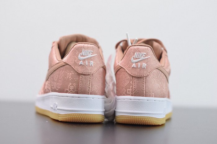 nike air force 1 low clot rose gold silk cj5290-600