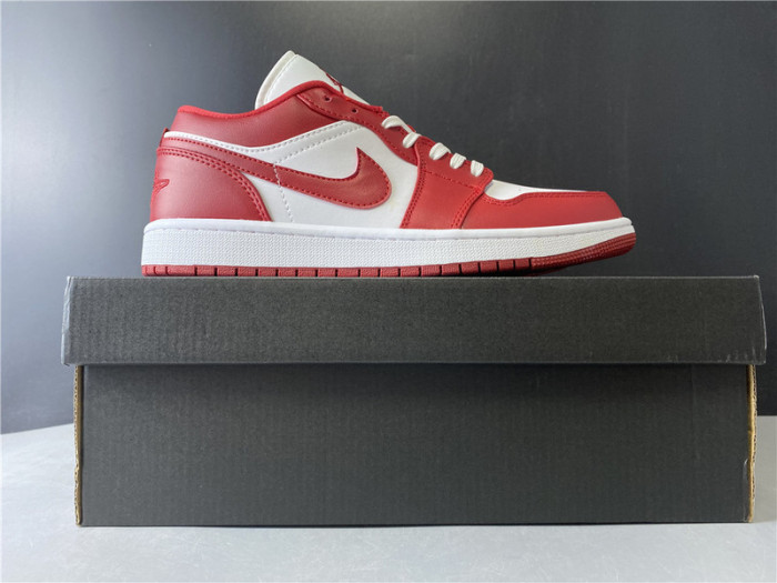 air jordan 1 low gym red white 553558-611