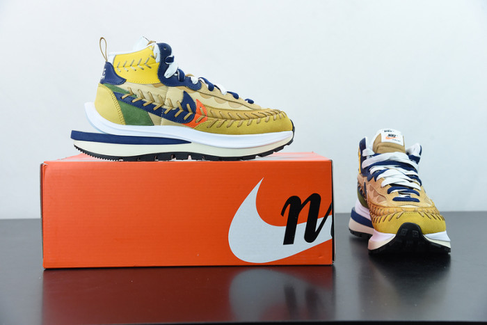 nike vaporwaffle sacai jean paul gaultier sesame blue dh9186-200