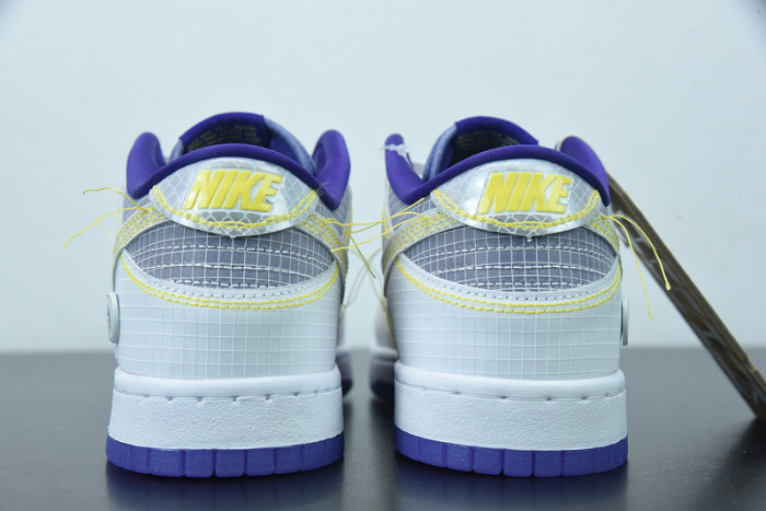 nike dunk low union passport pack grey purple dj9649-500