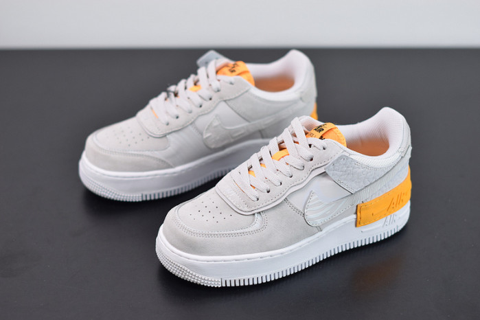 nike air force 1 shadow vast grey laser orange cu3446-001