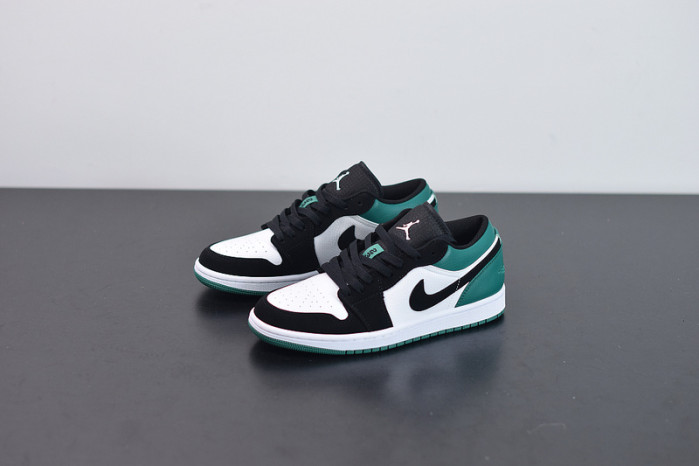 air jordan 1 low white black mystic green 553558-113
