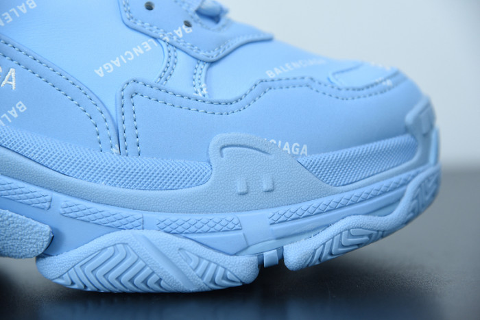 balcia triple s sneaker all over logo blue