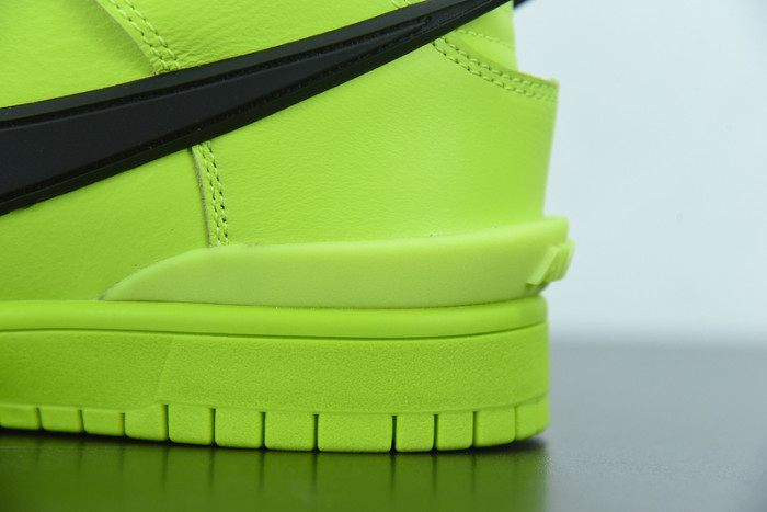 ambush x nike dunk high “flash lime” cu7544-300