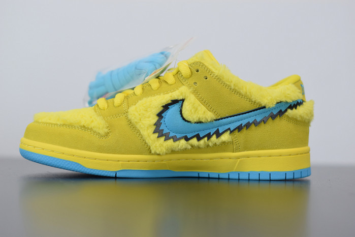 nike sb dunk low "grateful dead - yellow bear" cj5378-700