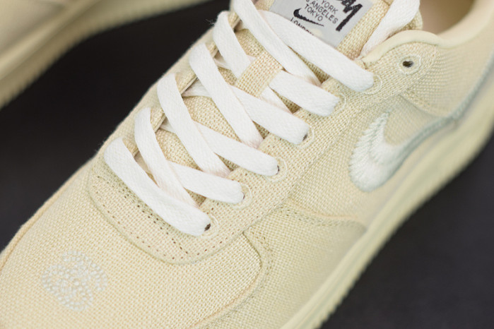 stussy x nike air force 1 low “fossil stone” cz9084-200