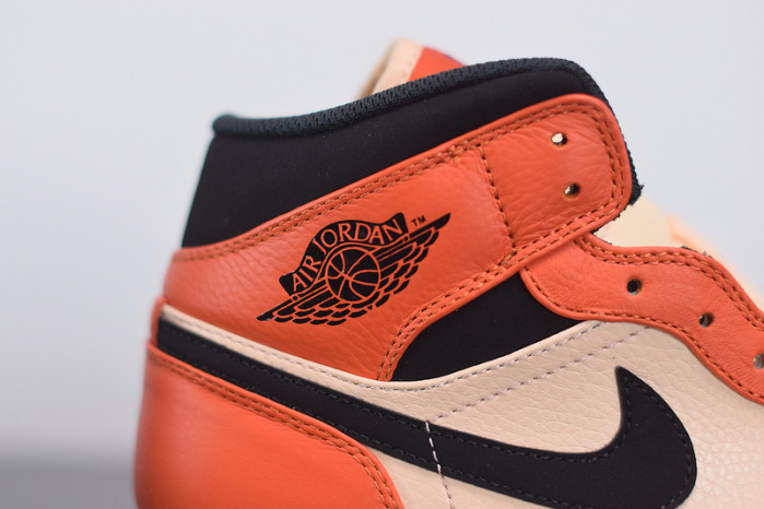 air jordan 1 mid team orange black 852542-800
