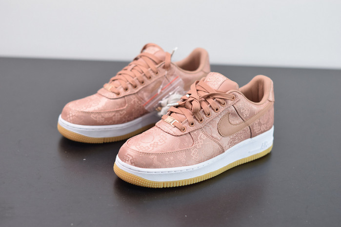 nike air force 1 low clot rose gold silk cj5290-600