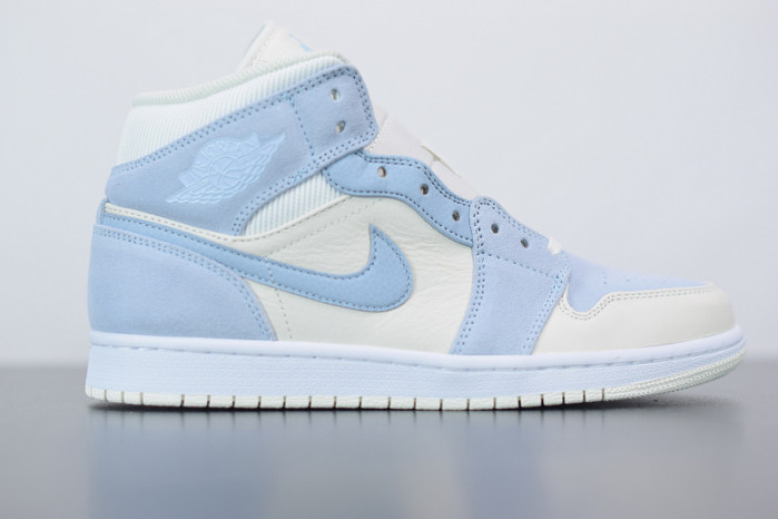 air jordan 1 mid mixed textures blue da4666-100