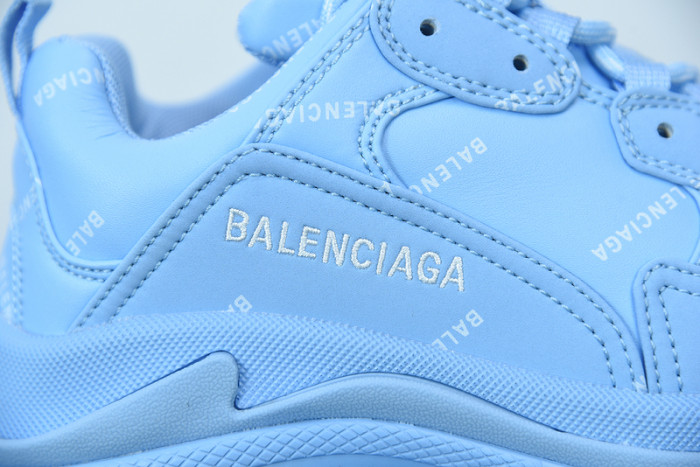 balcia triple s sneaker all over logo blue