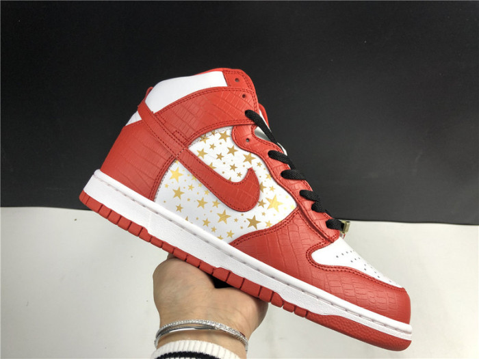 nike dunk high pro sb spm red stars 307385-161