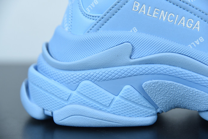 balcia triple s sneaker all over logo blue