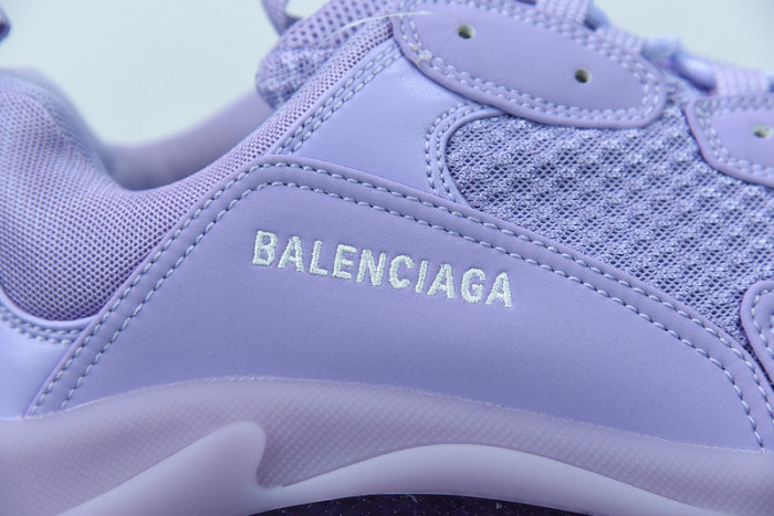 balcia triple s sneaker clear sole purple