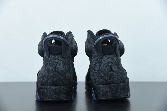 air jordan 6 retro singles day triple black db9818-001