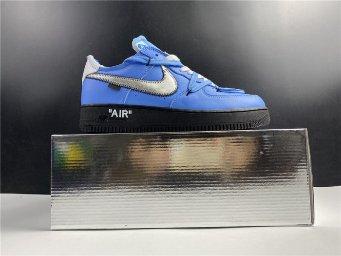 nike off-white x air force 1 low university blue ck0866-401
