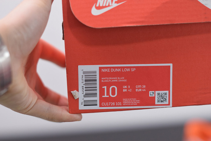 nike dunk low sp syracuse cu1726-101