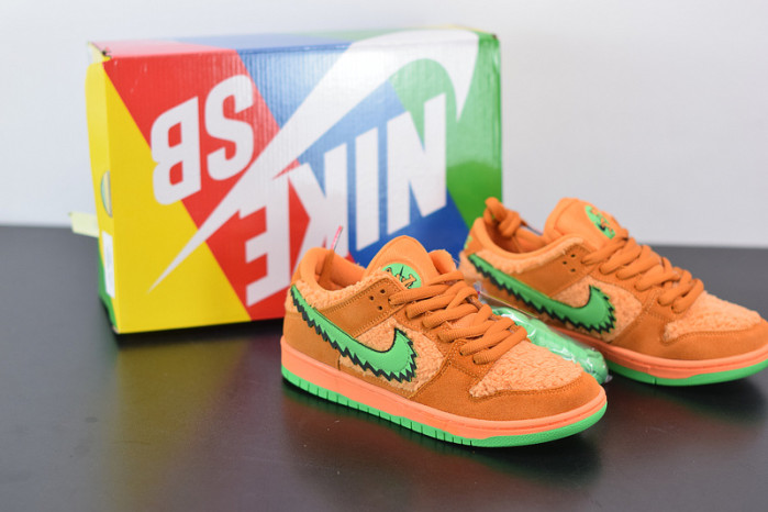 nike sb dunk low grateful dead bears orange cj5378-800