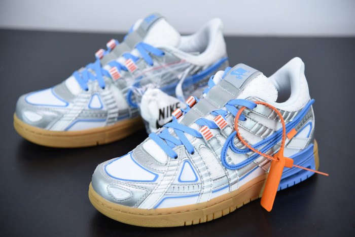off-white x nike air rubber dunk “university blue” cu6015-100