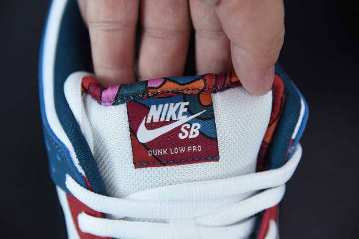 parra nike sb dunk low 2021 dh7695-100