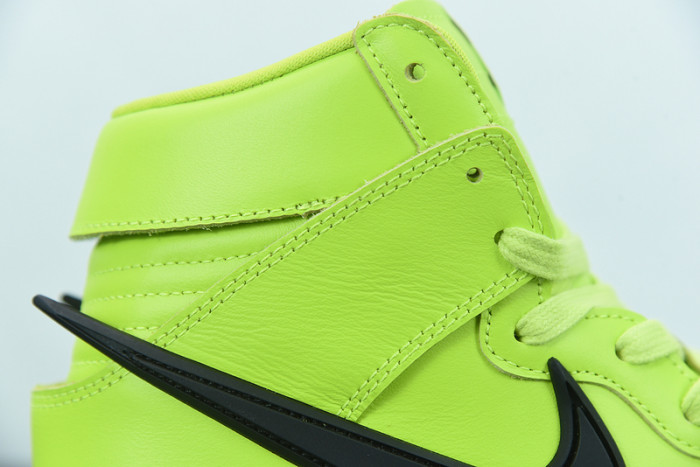 ambush x nike dunk high “flash lime” cu7544-300