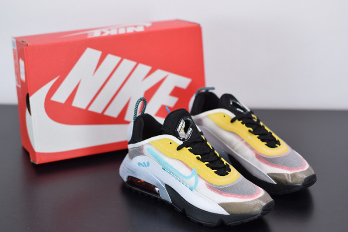 nike air max 2090 white speed yellow bleached aqua ct1091-100