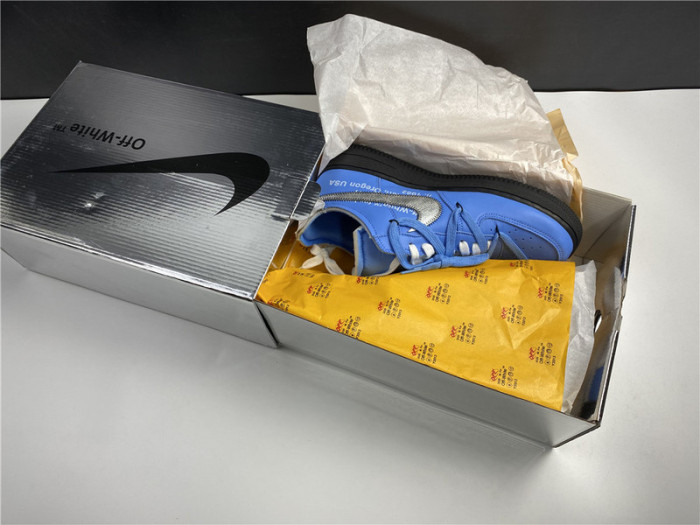 nike off-white x air force 1 low university blue ck0866-401