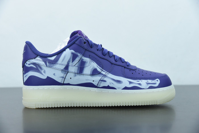 nike air force 1 low ''purple skeleton'' cu8067-500