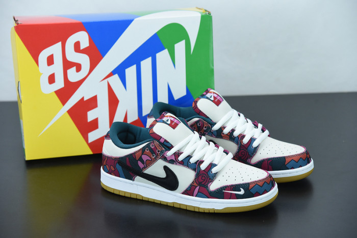 nike sb dunk low pro parra abstract art dh7695-600