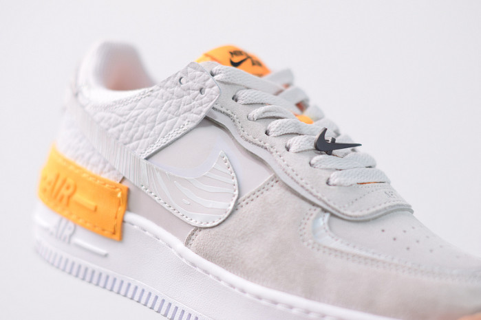 nike air force 1 shadow vast grey laser orange cu3446-001