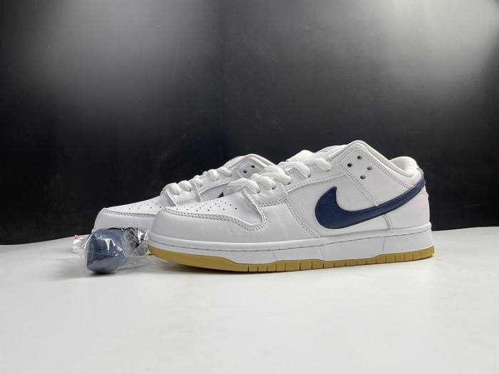 nike sb dunk low orange label white navy cz2249-100