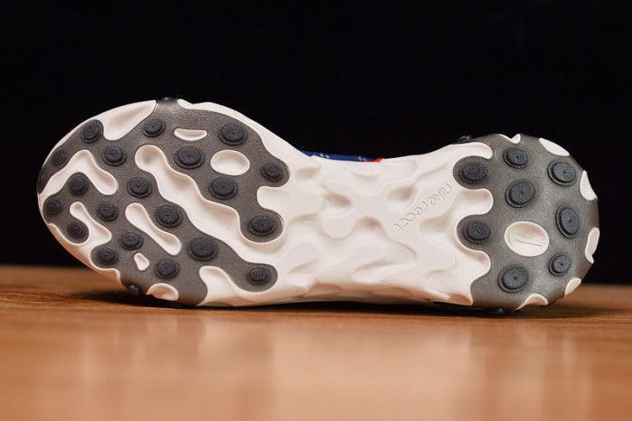 nike react runner mid wr ispa blue void team orange at3143-400