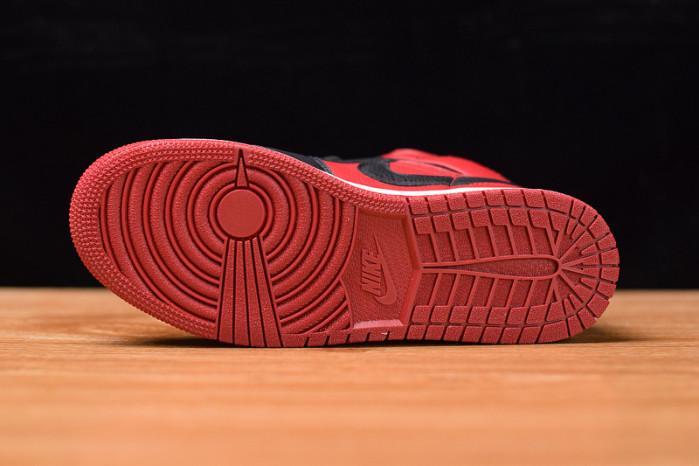 air jordan 1 mid gym red black 554724-610