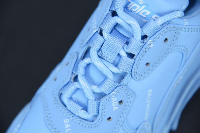 balcia triple s sneaker all over logo blue